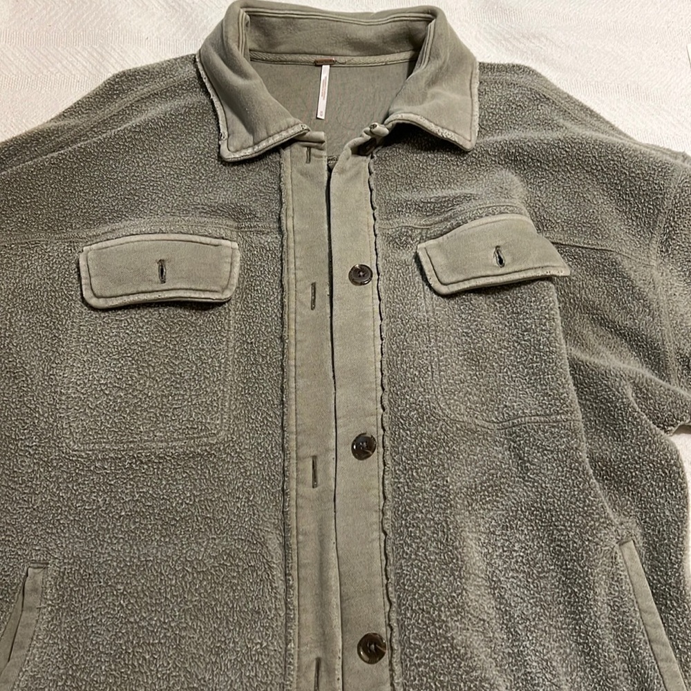 free people ruby jacket size M in green